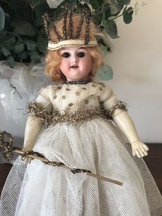 Antique German Bisque Head Christmas Fairy Doll