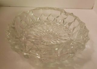 Vintage French Lead Crystal Ashtray Collectible Heavy Thick Cut