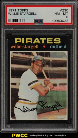 1971 Topps Willie Stargell 230 Psa 8 Nm - Mt (pwcc)