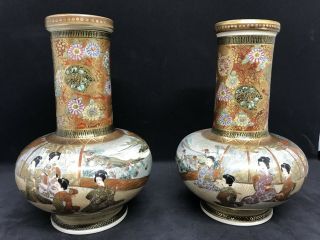 A Very Fine Antique Japanese Satsuma Vases