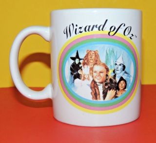 Vtg Acl Wizard Of Oz 1995 Turner Coffee Tea Mug Cup Cast Names Judy Garland Rare