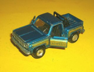 Vintage Tomy Tomica No.  F44 Blue Chevrolet Truck Pickup Made In Japan