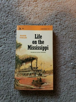 Vintage Book Life On The Mississippi Mark Twain 1965 Cl55