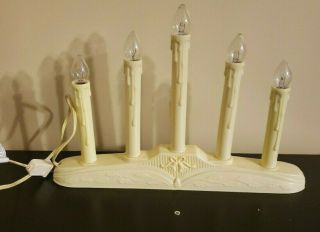 Vintage Electric 5 Light Candle Window Candolier/candelabra Christmas