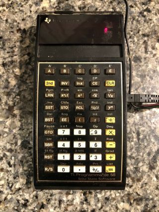 Vintage Texas Instrument Calculator Programmable Ti - 58 With Master Library,  More