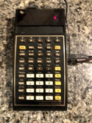 Vintage Texas Instrument Calculator Programmable TI - 58 with Master Library,  More 2