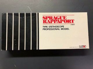 Vintage Sprague Rappaport Professional Stethoscope Model Lab600 -