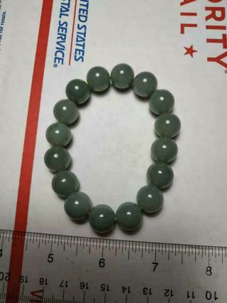 Grade A 100 Natural Burmese Jadeite Jade Beaded Stretchy Bracelet A 788