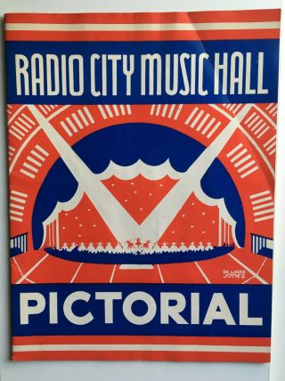 Vintage Radio City Music Hall Pictorial Program Booklet Late 1940s Rockettes Nyc