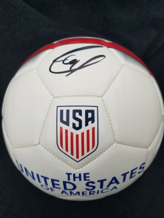 Christian Pulisic Signed Usmnt Nike Usa Soccer Ball Chelsea Jsa V31239