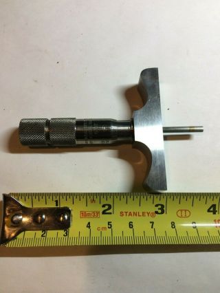 Vintage Brown & Sharpe Depth Micrometer No.  607.