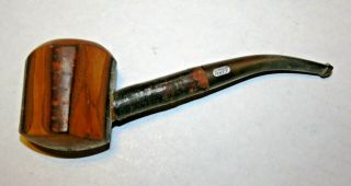Vintage Ropp 803 De Luxe Bent Cherry Wood Estate Tobacco Smoking Pipe France L12