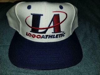 Vtg Athletic Multi - Color Structured Snapback Hat Cap By La Plus A Bonus Item