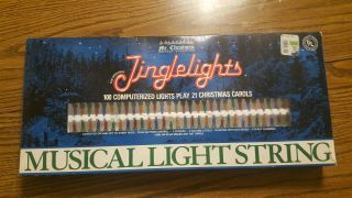 Mr Christmas Jinglelights Jingle Lights 100 Vintage Color Lights 21 Songs Music