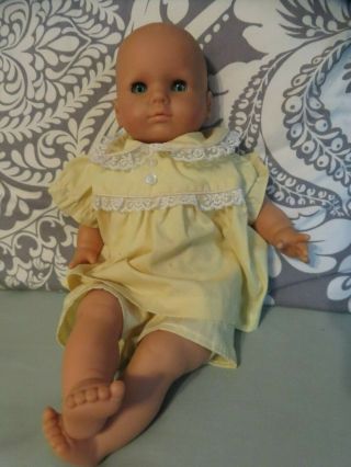 Maxzapf Baby Doll Vintage,  Soft Vinyl With Cloth Body,  Sleepy Blue Eyes.  17 "