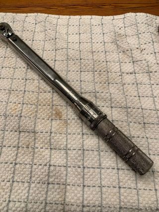 Vtg Craftsman Torque Wrench 3/8” 944439 75 Foot Pounds Simpson Sears Limited