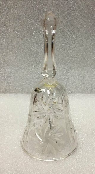 Vintage Lead Crystal Bell Cut Glass 24 Lead Crystal