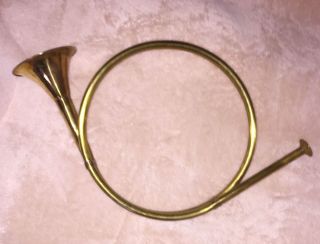 Hunting Horn - Vintage Brass - Great Wall Art - Made In India
