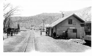 9f185 Rp 1940s Denver & Rio Grande Western Railroad Depot Pagosa Co