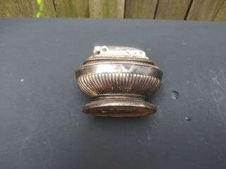 Vintage 1950 ' s Ronson Queen Anne Silver Plated Table Lighter 3