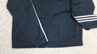 Brooklyn Nets Adidas Men ' s Black Zip Up Striped Sleeves Track Jacket 2XL XXL 3