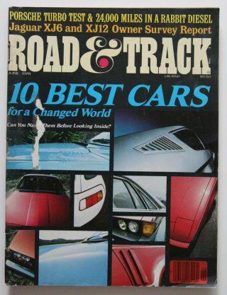 Road And Track June 1978 Porsche Turbo Jaguar Xj6 Xj12 Pontiac St4005000918