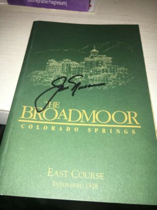 Jack Nicklaus 1959 Us Amateur Signed Broadmoor East Scorecard