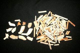 Early Colonial Settlement Clay Pipe Stems And Bowls Finds James River Virginia