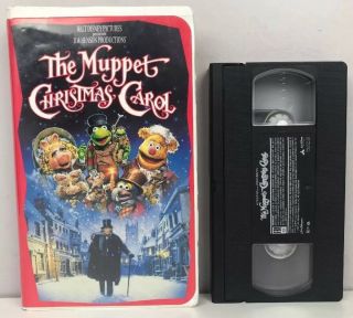 Disney The Muppets Christmas Carol Vhs Video Tape 1729 Vtg Clamshell Nearly