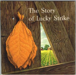 1953 Booklet The Story Of Lucky Strike 10x10 Inches Color 50 Pages