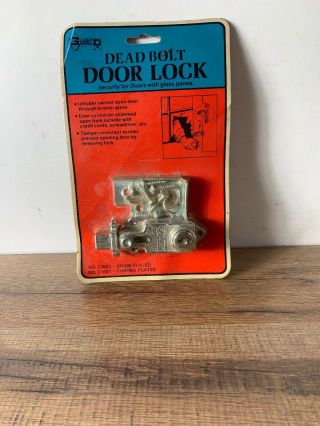 Vintage Nip Guard Security Dead Bolt Door Lock