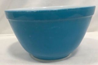 Vintage Pyrex Turquoise Blue Primary Colors 1 - 1/2 Pint Nesting Mixing Bowl