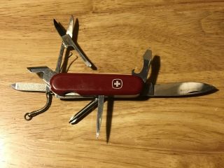 Vintage Wenger Traveler Swiss Army - Style Knife With Dogleg Z Can Opener No Rsrve