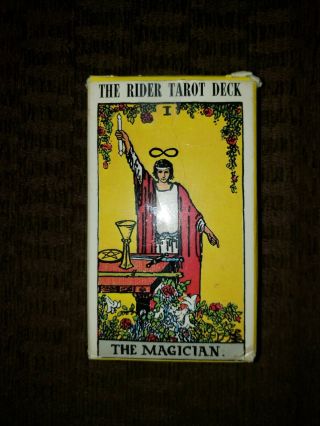 Vintage The Rider Tarot Cards Deck The Magician Arthur Edward Waite