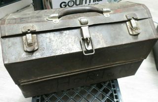 Kennedy Cantilever Tool / Tackle Box Style Number 1017 Vintage Read Desc
