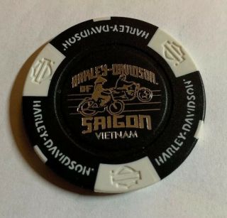 Harley - Davidson Poker Chip - Hd Of Saigon,  Ho Chi Minh City,  Vietnam