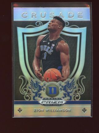 2019 - 20 Prizm Collegiate Draft 51 Zion Williamson Rc Silver Prizm Duke