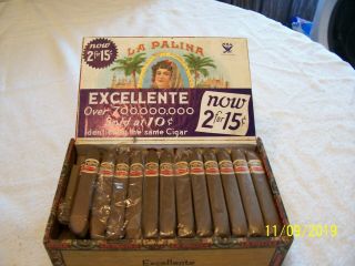 La Palina Excellente Cigar Box (display Box) Cigars For Display Nra Ad Lapalina