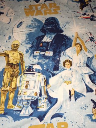 Vintage Star Wars Twin Flat And Fitted Sheet Jc Penney