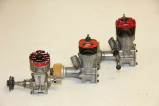 3 Vintage Mccoy Model Airplane Engines