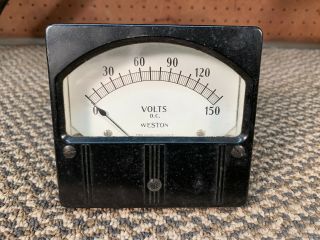 Vintage Weston Model 861 Dc Voltmeter