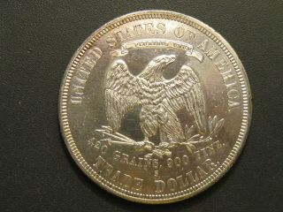 UNC 1877 - S Trade Dollar Uncirculated Antique Silver Coin 2