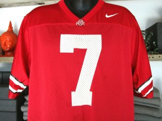 Ohio State Buckeyes Nike Red 7 Football Jersey (m) Ted Ginn Jr. ,  Joe Germaine