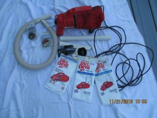 Vintage Royal Dirt Devil Hand Vac Model 103 With Attachments,  Bags And Belts