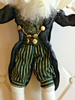 Vintage 2000 Mark Roberts Christmas Father Time Fairy - Santa Claus Elf Figure 3