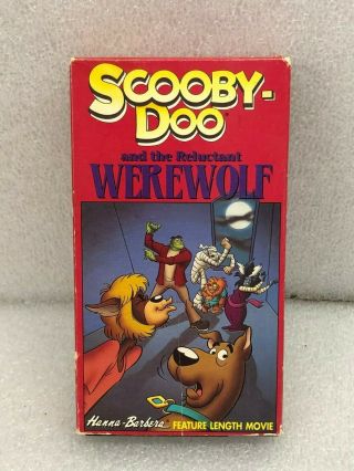Vintage Vhs Scooby - Doo & The Reluctant Werewolf 1990 Hanna - Barbera Movie Ex