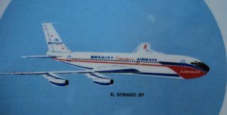Vintage Braniff Airways El Dorado Jet Ashtray by Herb Durham Dallas Airplane 2