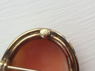 Vintage Burt Cassell Cameo Brooch Pin and Earrings Set - Brooch is 12K GF 3