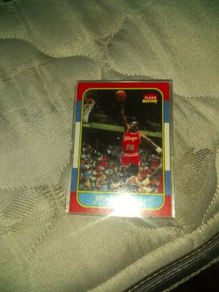 1986 Fleer Michael Jordan 57 Rookie Card