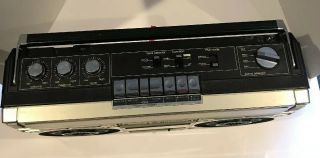 Vintage Sharp GF 6060 Boombox Radio Stereo Cassette Tape Player 3